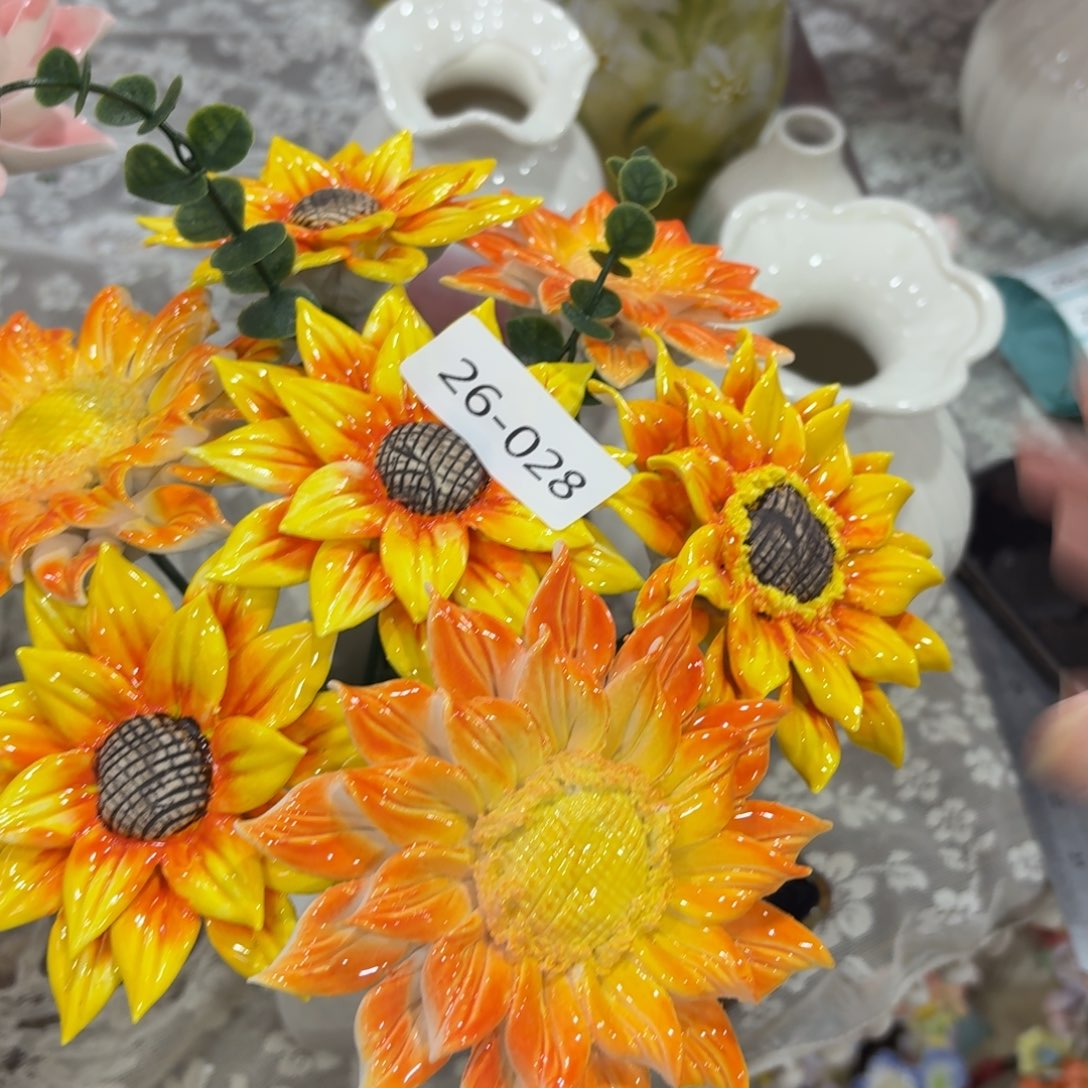 2628 陶瓷花拍满20元发货退款拉黑送两根草