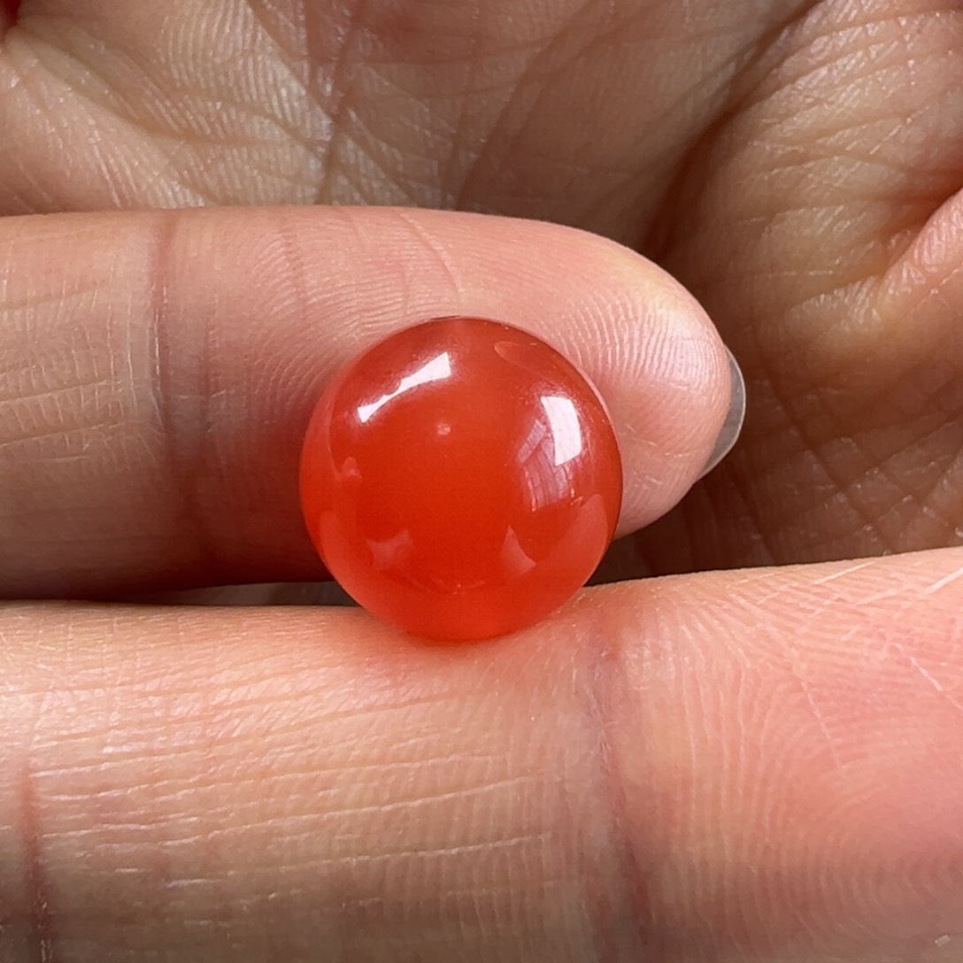 南红玛瑙圆珠11.5未镶嵌世*秋
