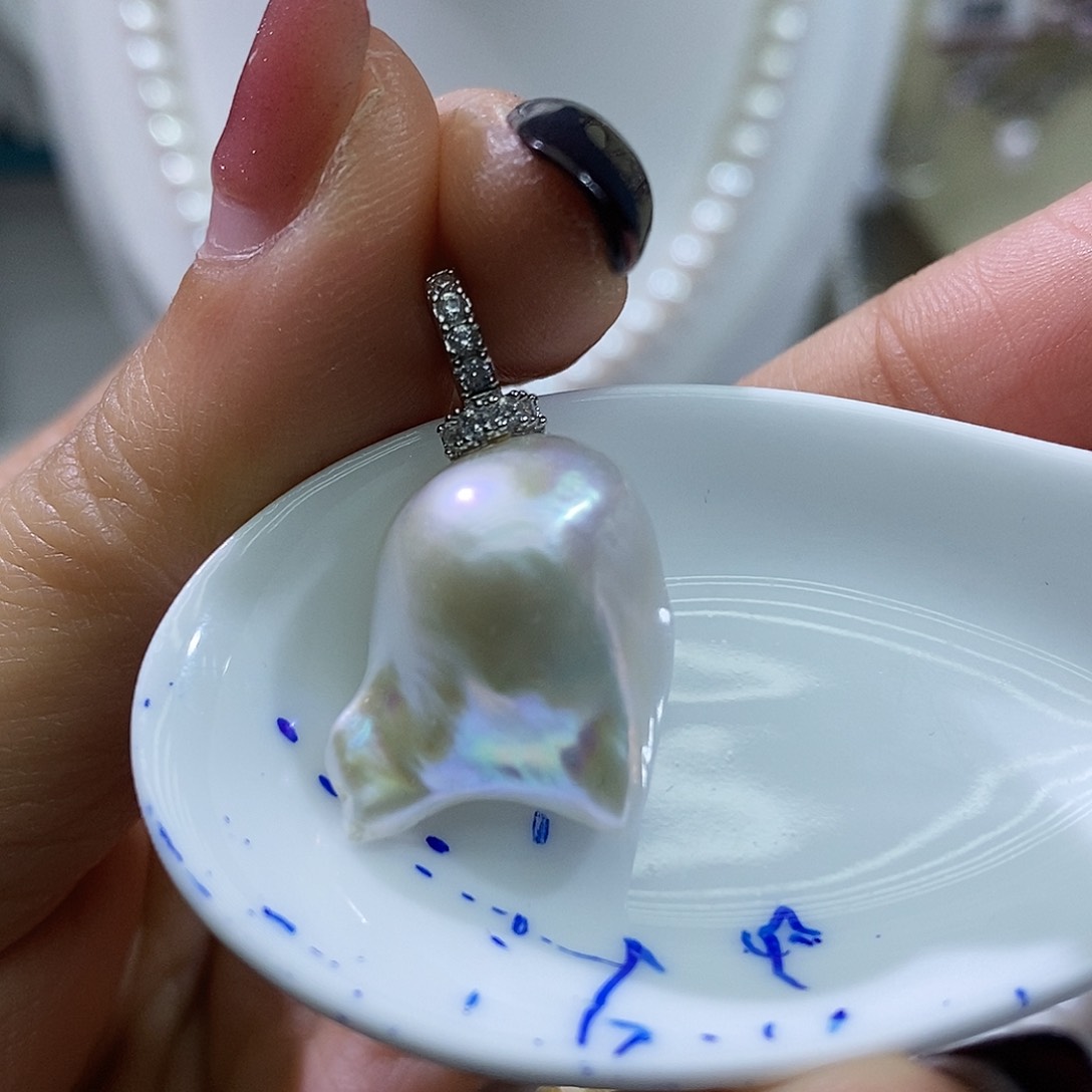 淡水珍珠耳钉未镶嵌