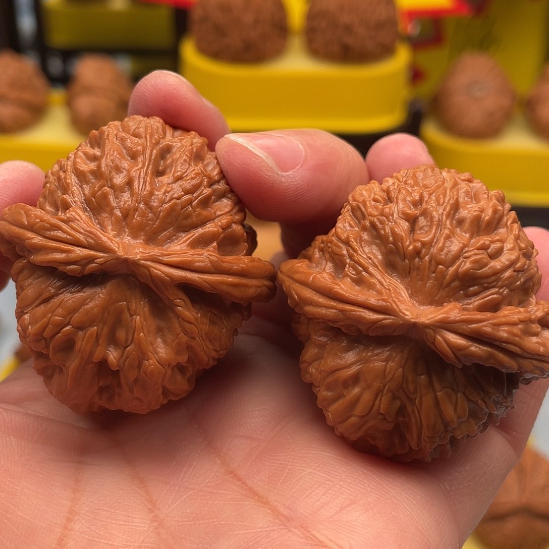 吊坠文玩核桃白狮子43