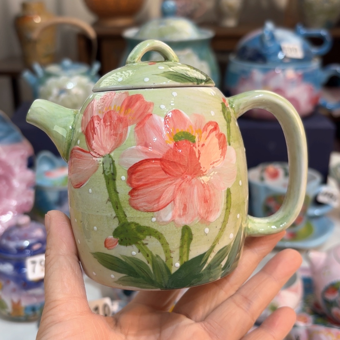 景德镇手绘高温釉下彩陶瓷茶具