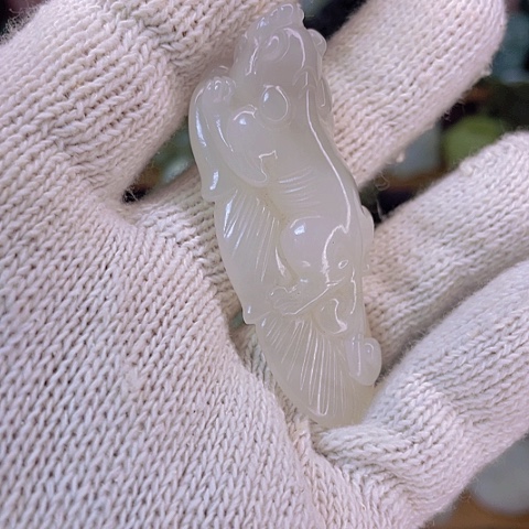 和田玉（白玉）挂件未镶嵌