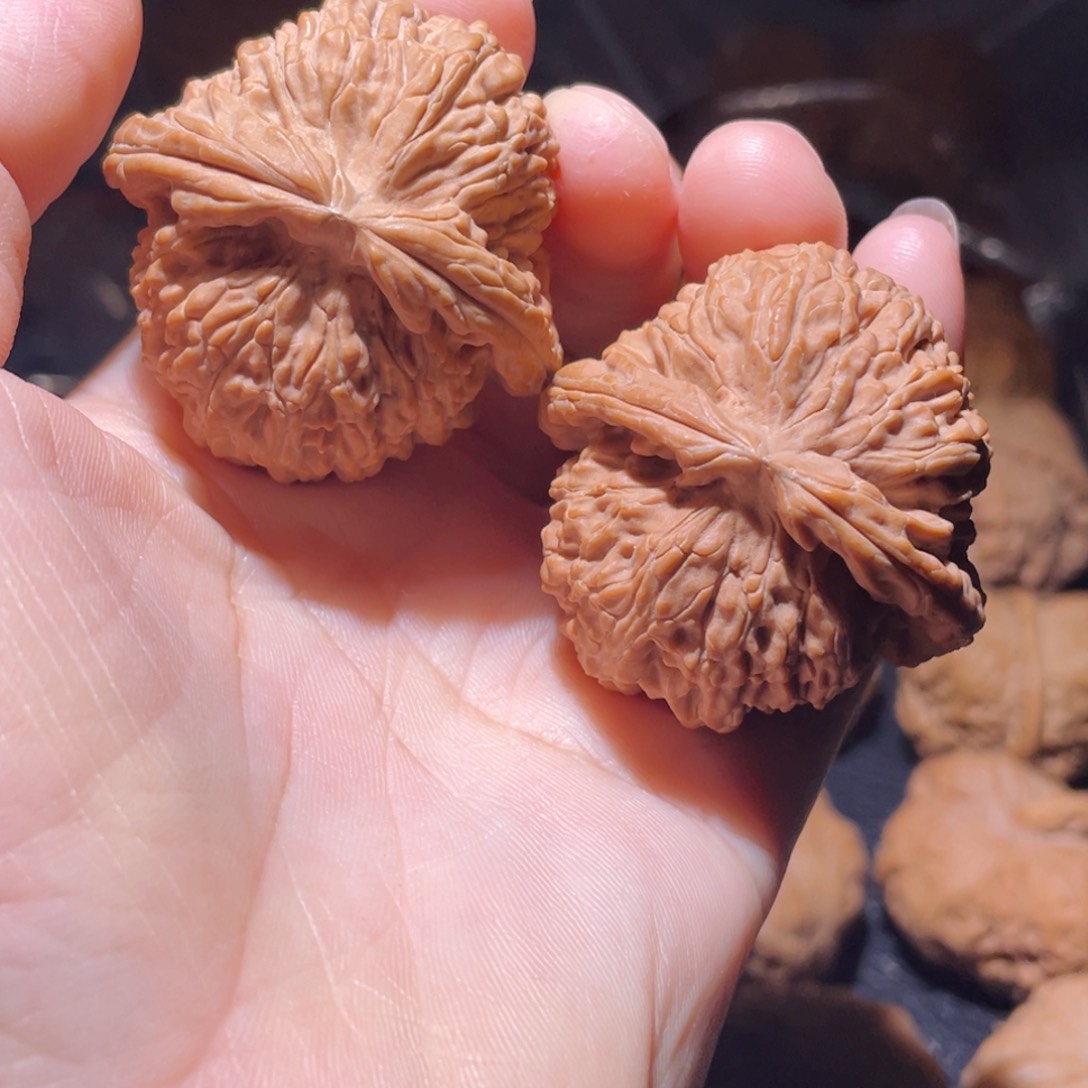 桃核吊坠40尺闷白，
