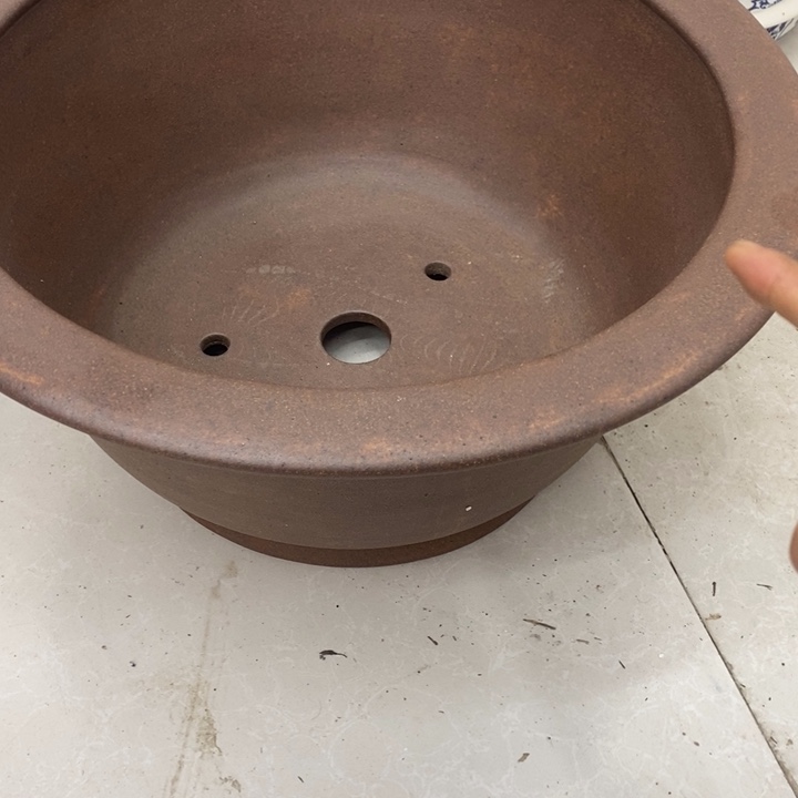 红陶人**缘宜兴紫砂花盆