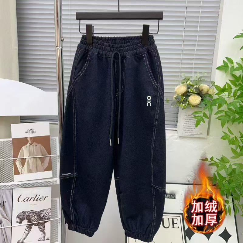 【现货】（加绒/不加绒）儿童长裤男女童秋冬款时尚秋季休闲裤韩版S