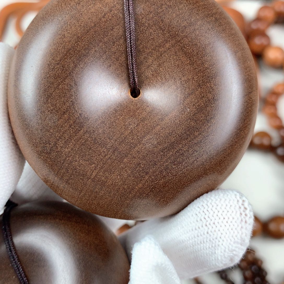 J***O木质类檀香木老山檀香檀香王平安扣6.奶香