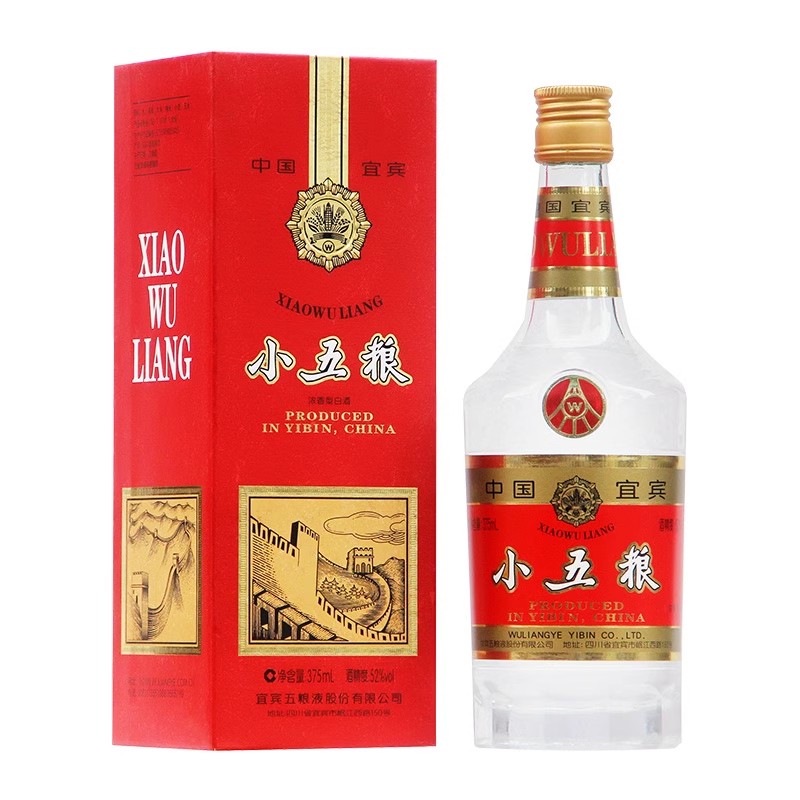 五粮液小五粮 浓香型白酒z52度375mL