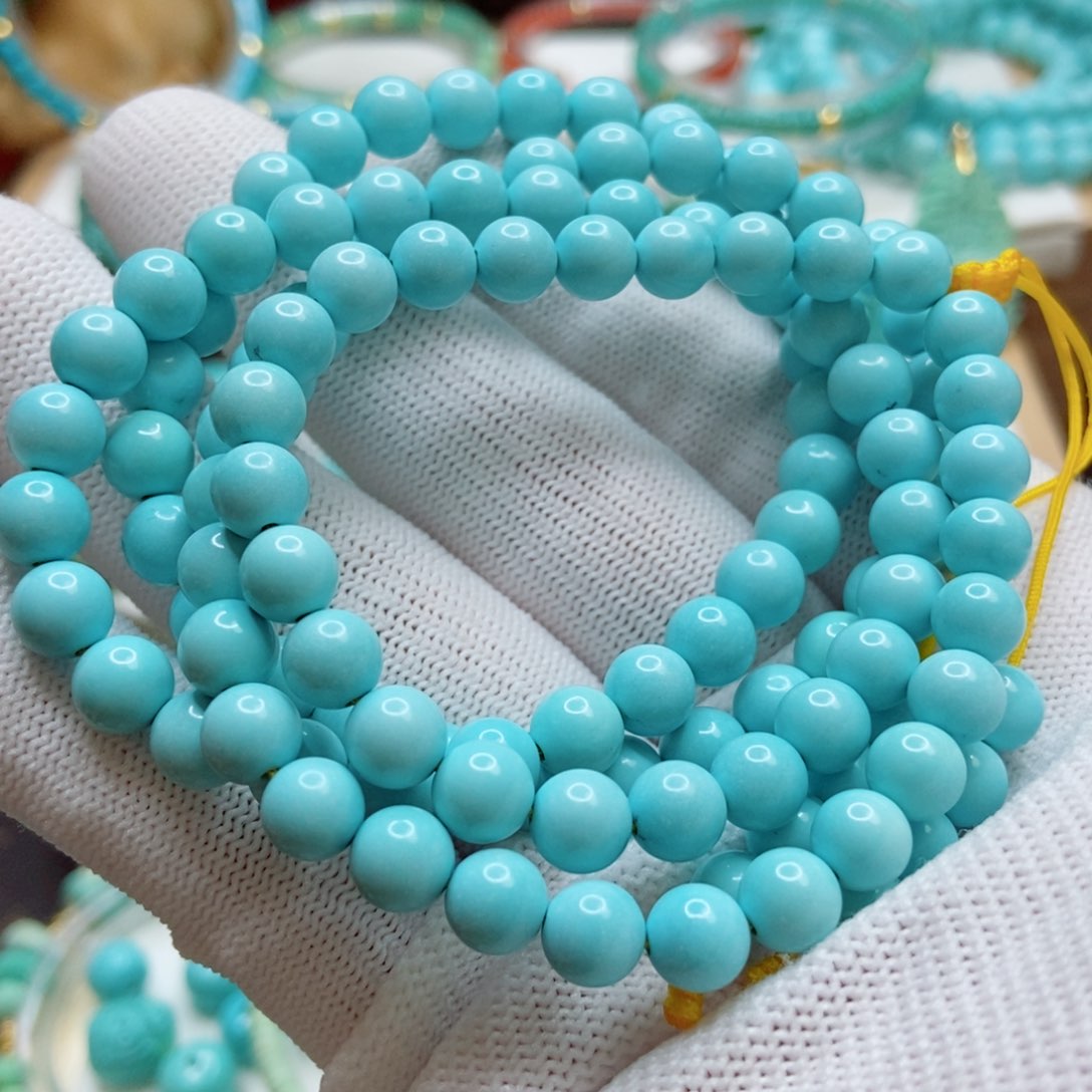 绿松石珠子未镶嵌