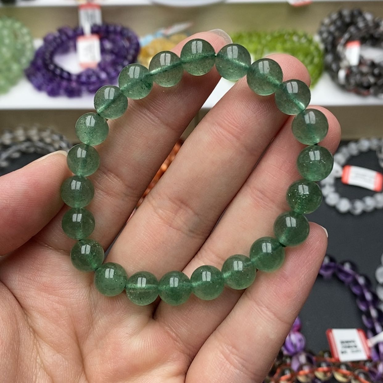 【闪购商品】水晶手链未镶嵌绿草莓