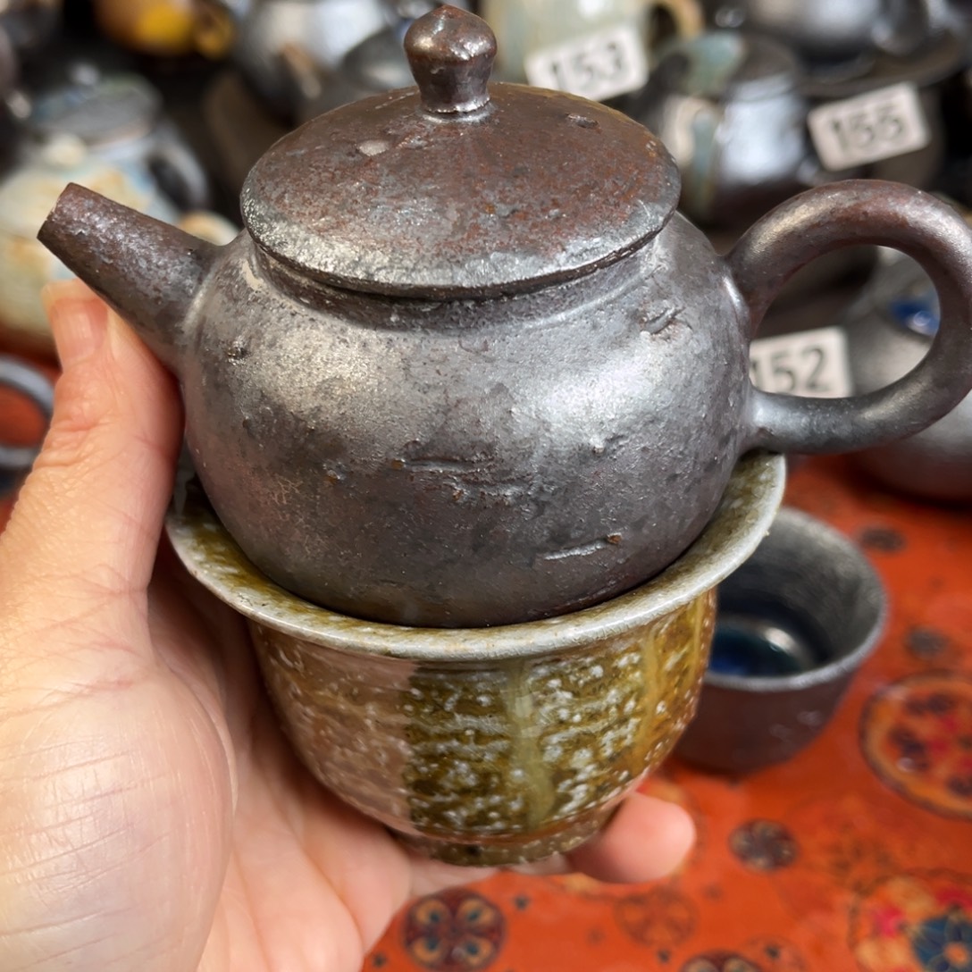 偏***见柴烧茶器主人杯杯柴烧