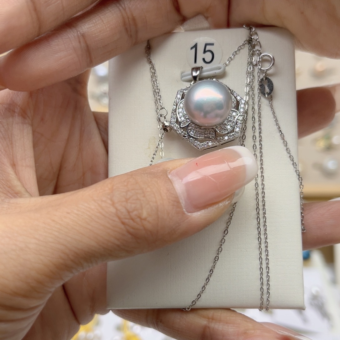 ****.淡水珍珠戒指合金