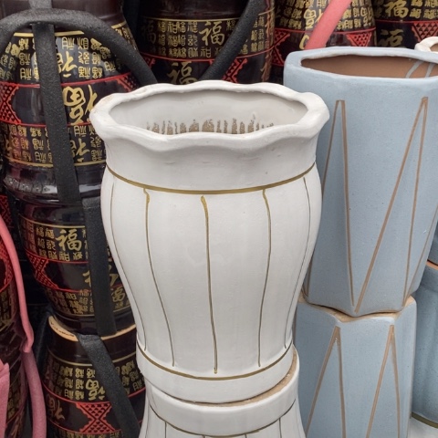 低腰花口白金南瓜中号 口26/33