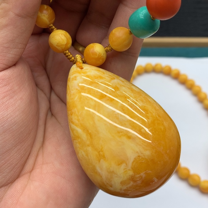 未镶嵌颈饰琥珀aa35蜜蜡