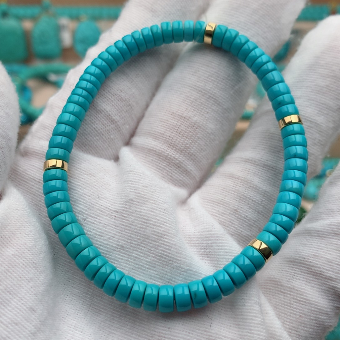 绿松石未镶嵌珠宝奇石5mm