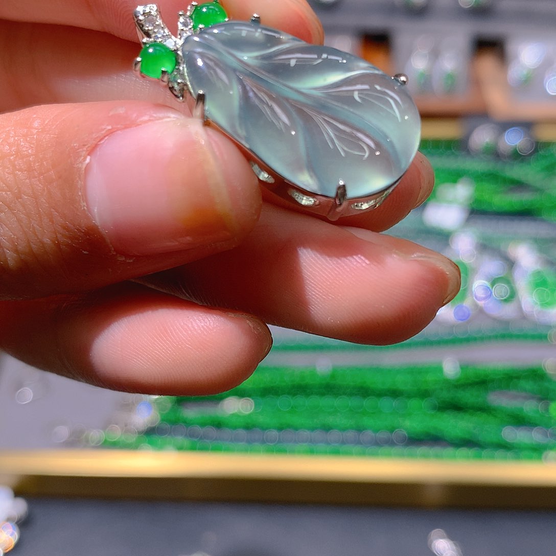 翡翠戒指未镶嵌天然翡翠