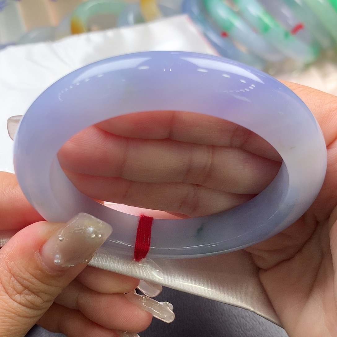 翡翠未镶嵌手镯55.3正圈