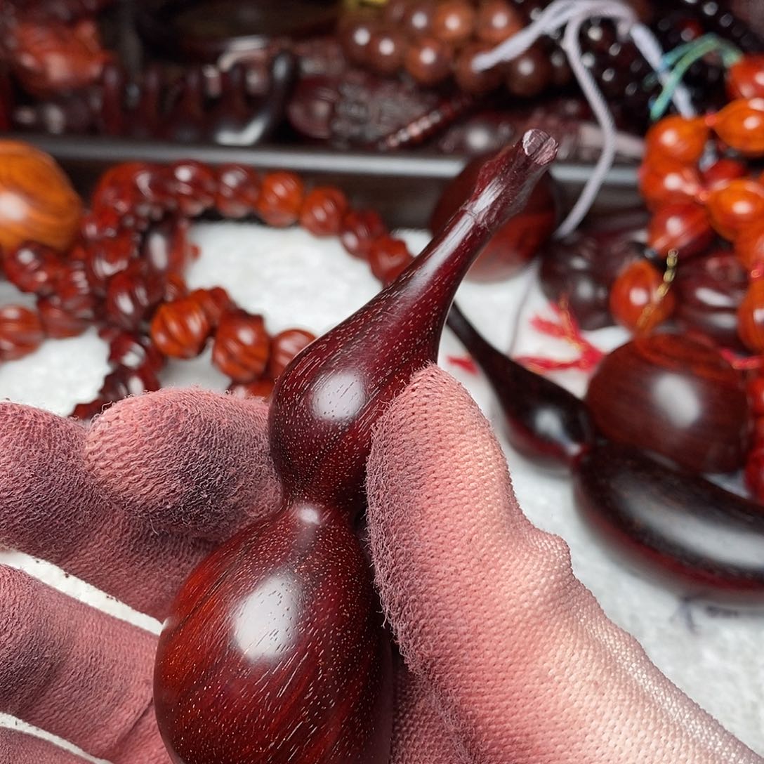 印度小叶紫檀手工蚂蚁葫芦