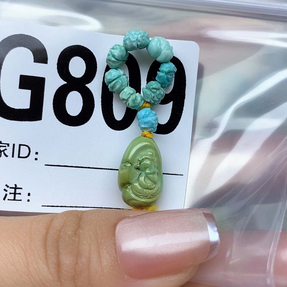 绿松石配饰未镶嵌妖*