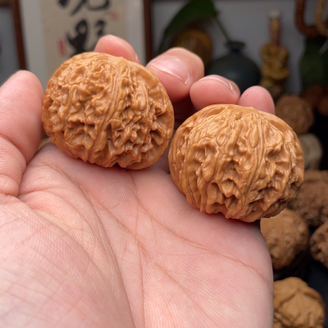 文玩核桃把件野生女娲石43