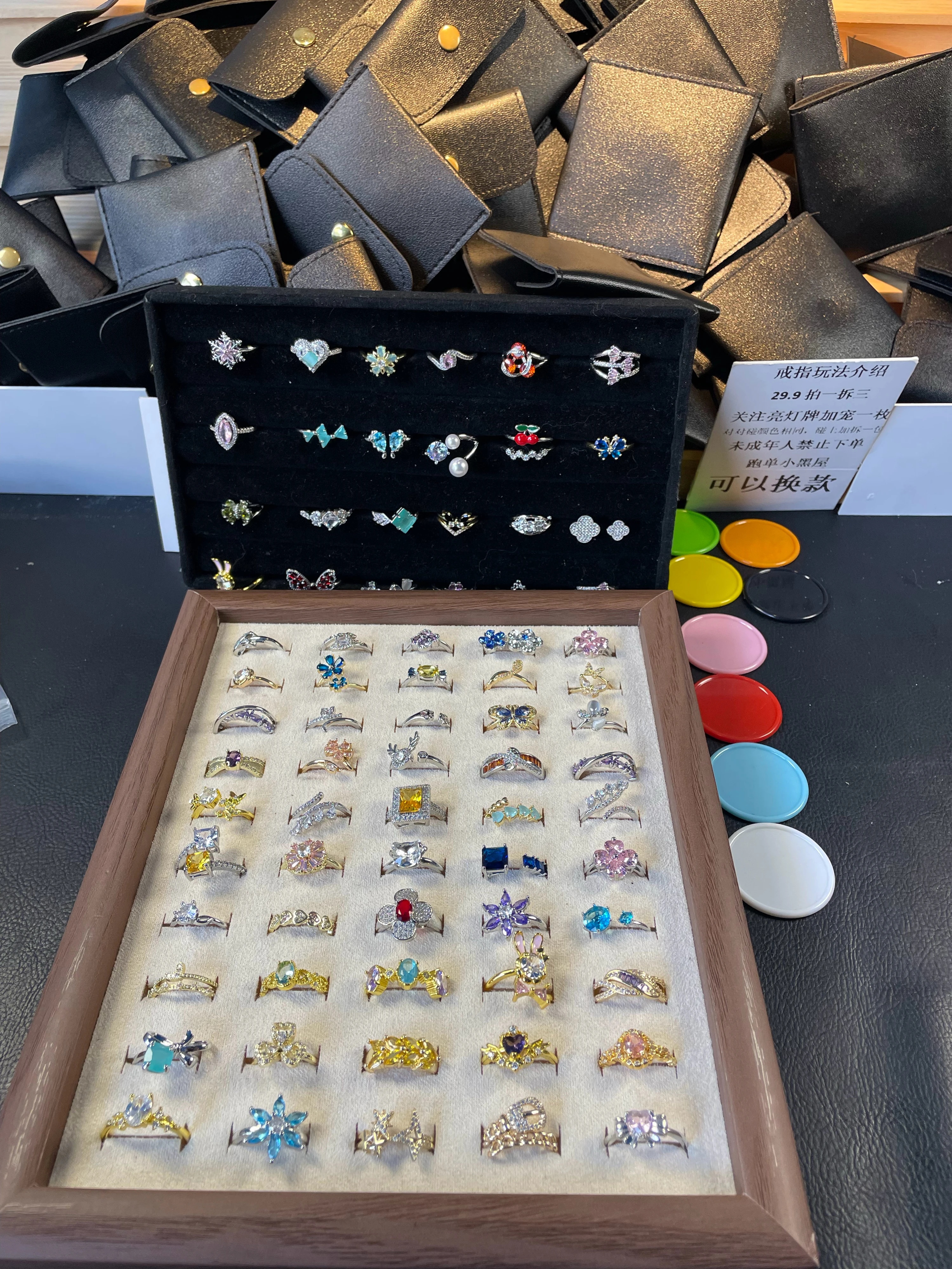 铜合金锆石戒指 精品轻奢电镀ins设计感潮流时尚百搭精致戒指 