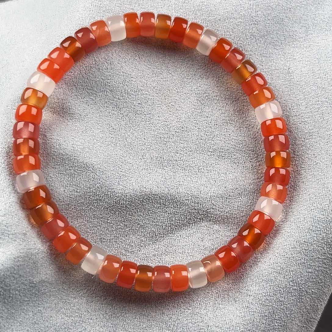 南红玛瑙原矿6mm未镶嵌