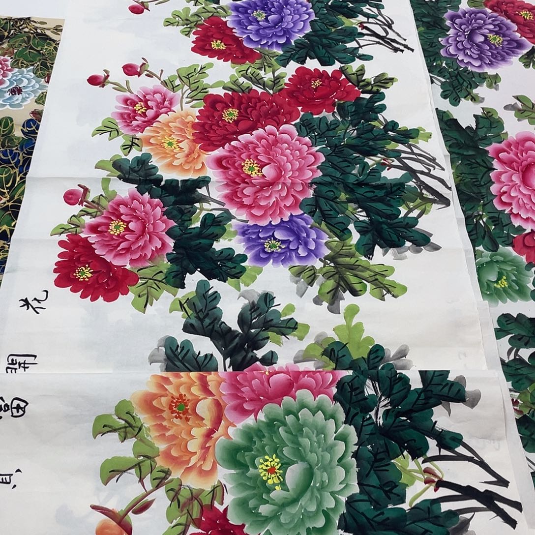 国画国画作品原稿240✖️1米