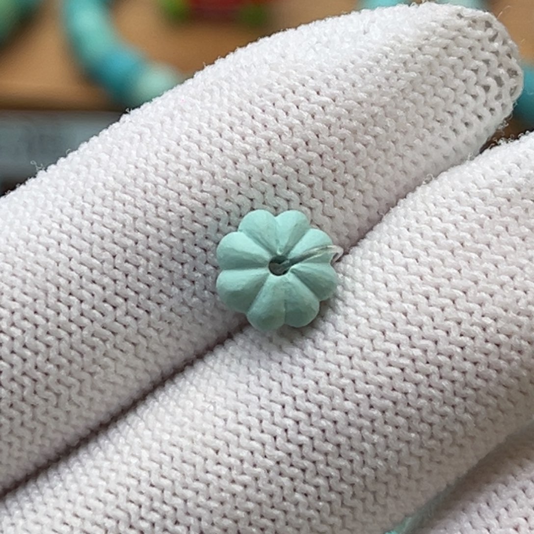 绿松石未镶嵌珠宝奇石瓜珠隔珠