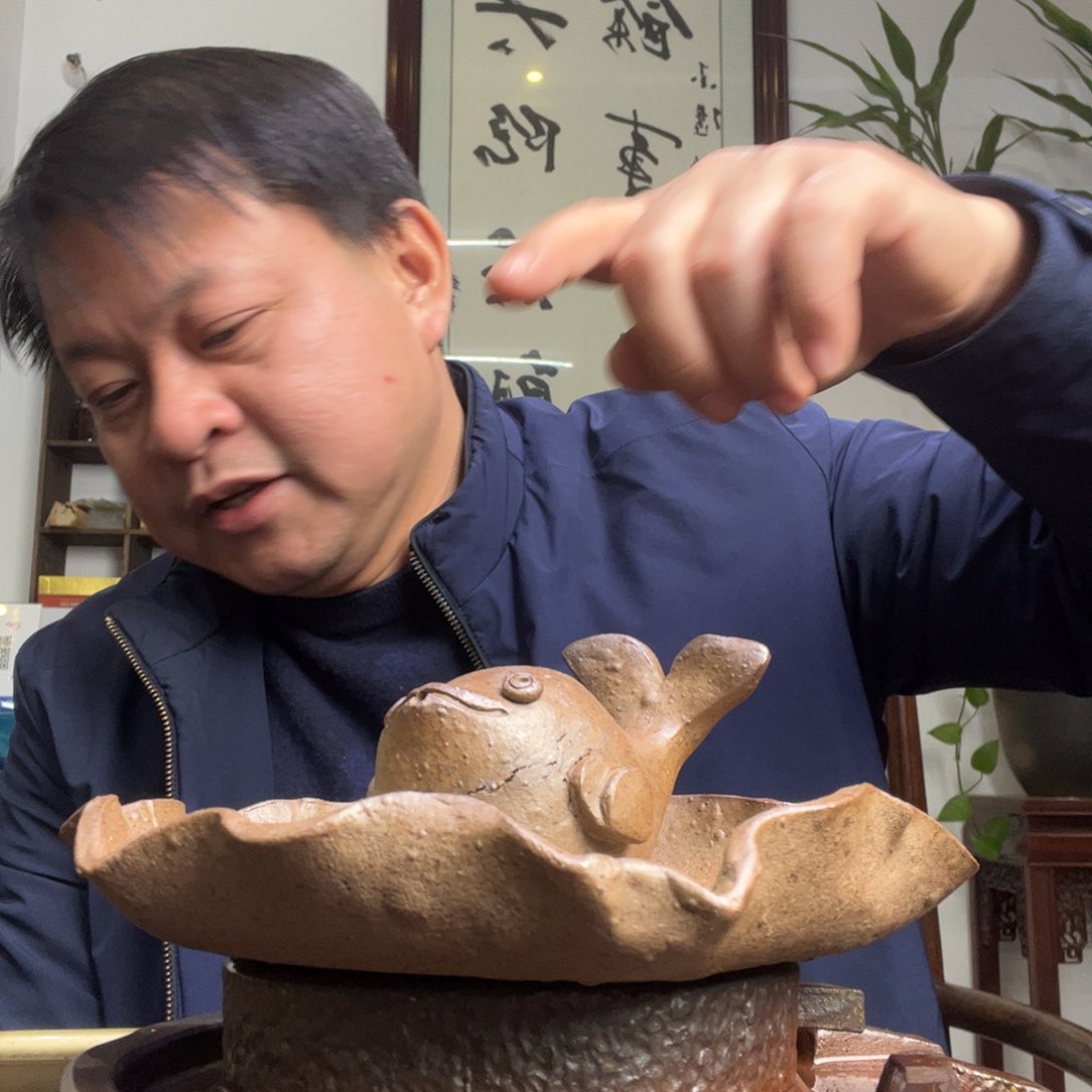 贵台龙窑坭兴陶柴烧壶50