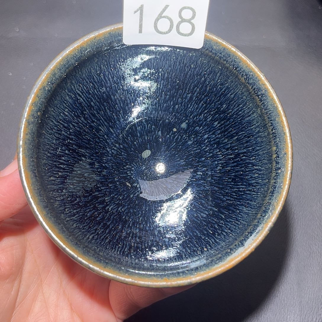 风***扬茶盏柴烧建盏主人杯168