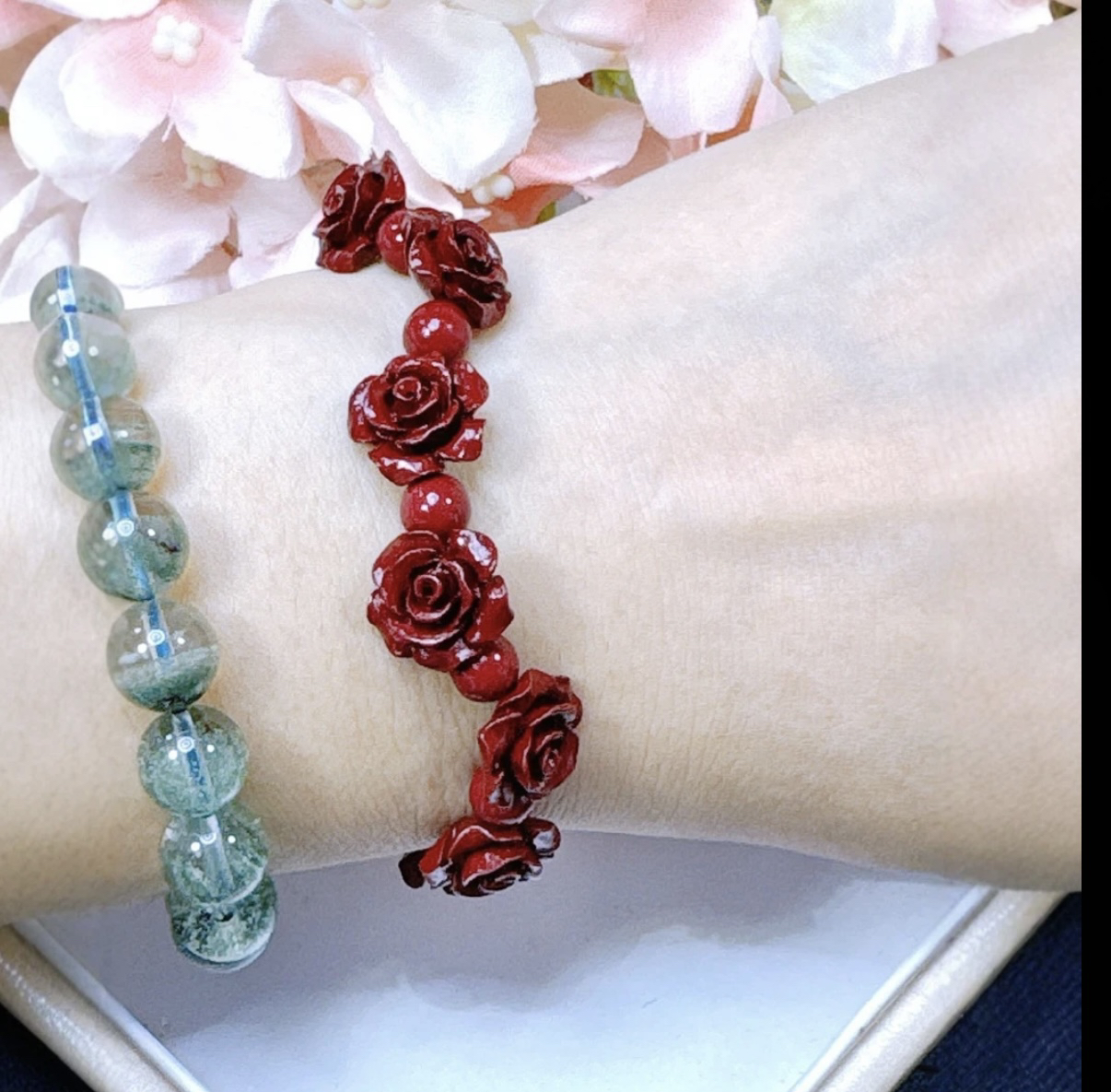 紫砂创意DIY玫瑰花手链专拍链接！