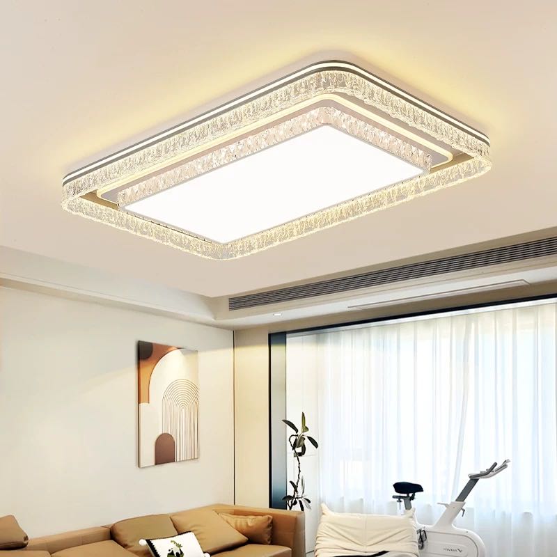 新款水晶冰山客厅餐厅卧室吸顶灯套餐