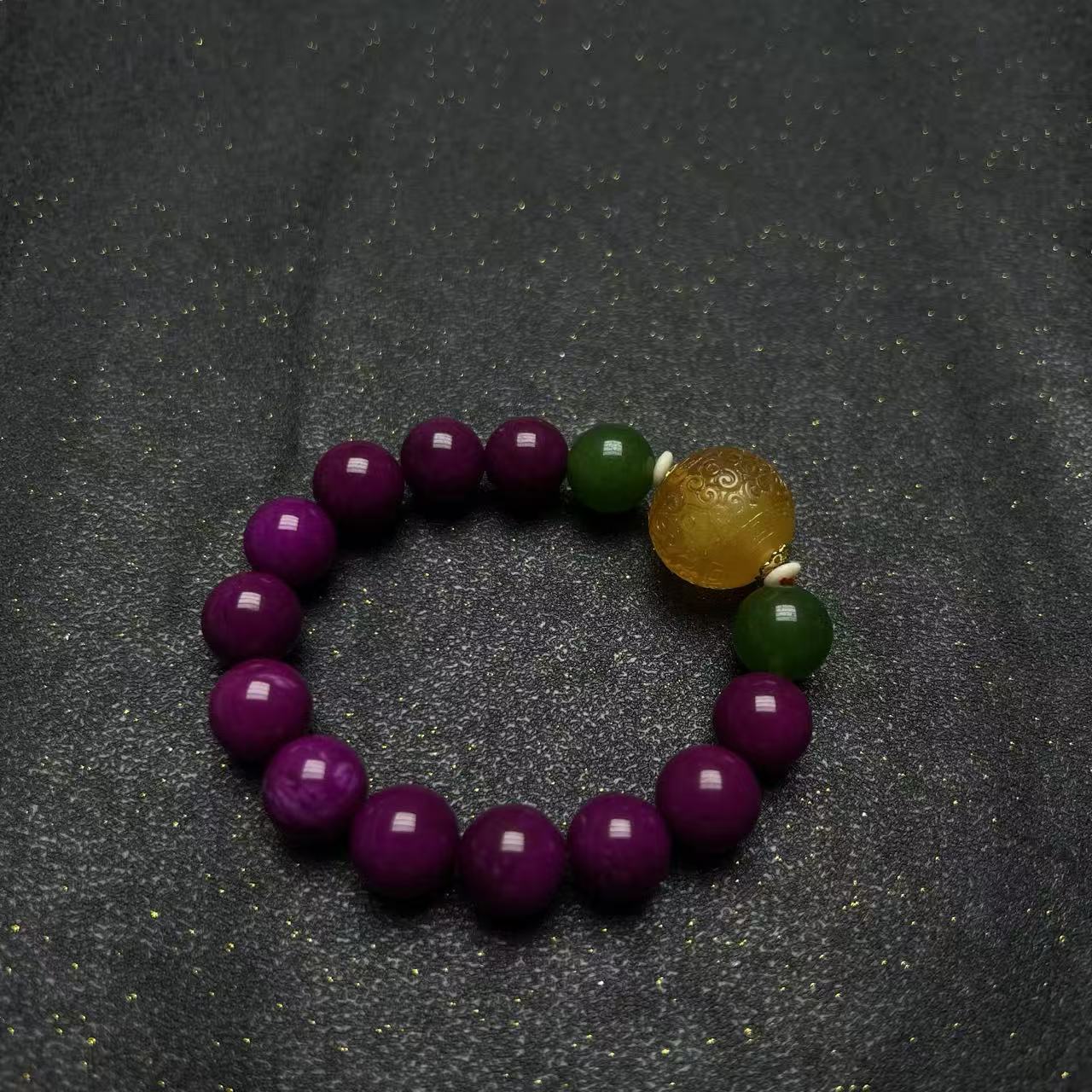 南非老料-12m酱红笔刷料原创手链工艺饰品 A057