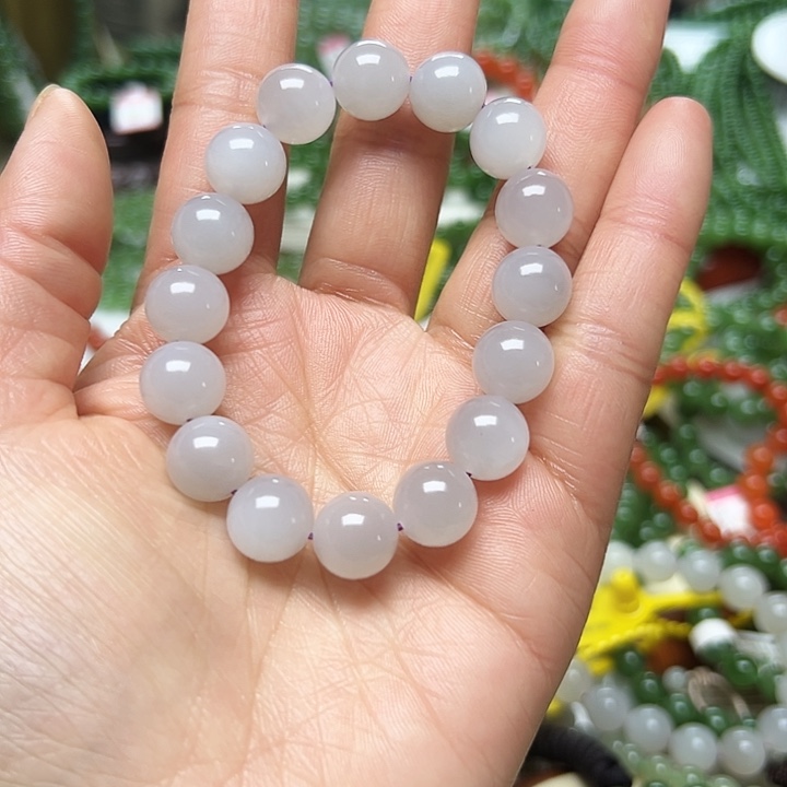 和田玉手链未镶嵌铭*