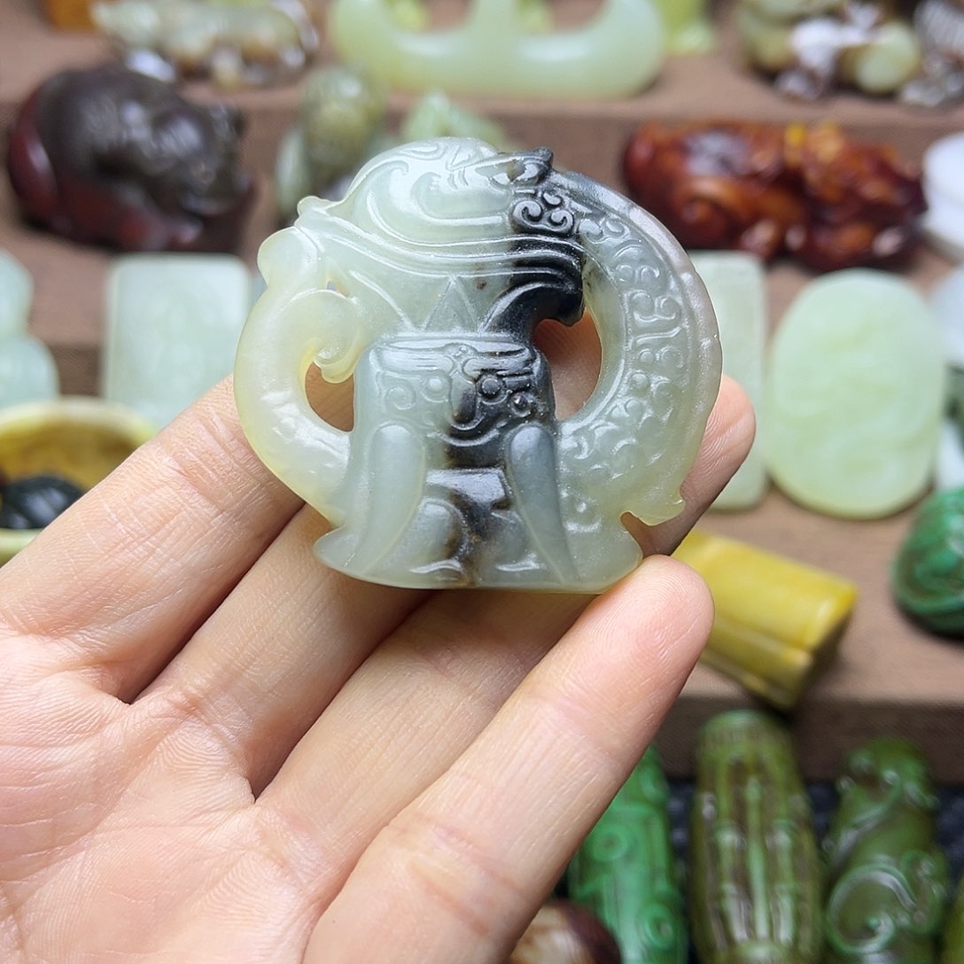 白玉菩提吊坠115。。