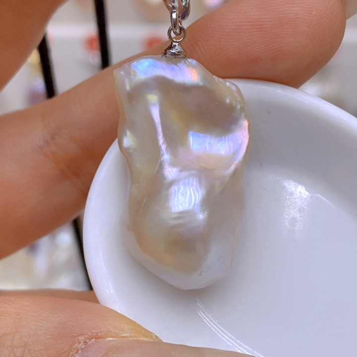 未镶嵌淡水珍珠吊坠(赠链)