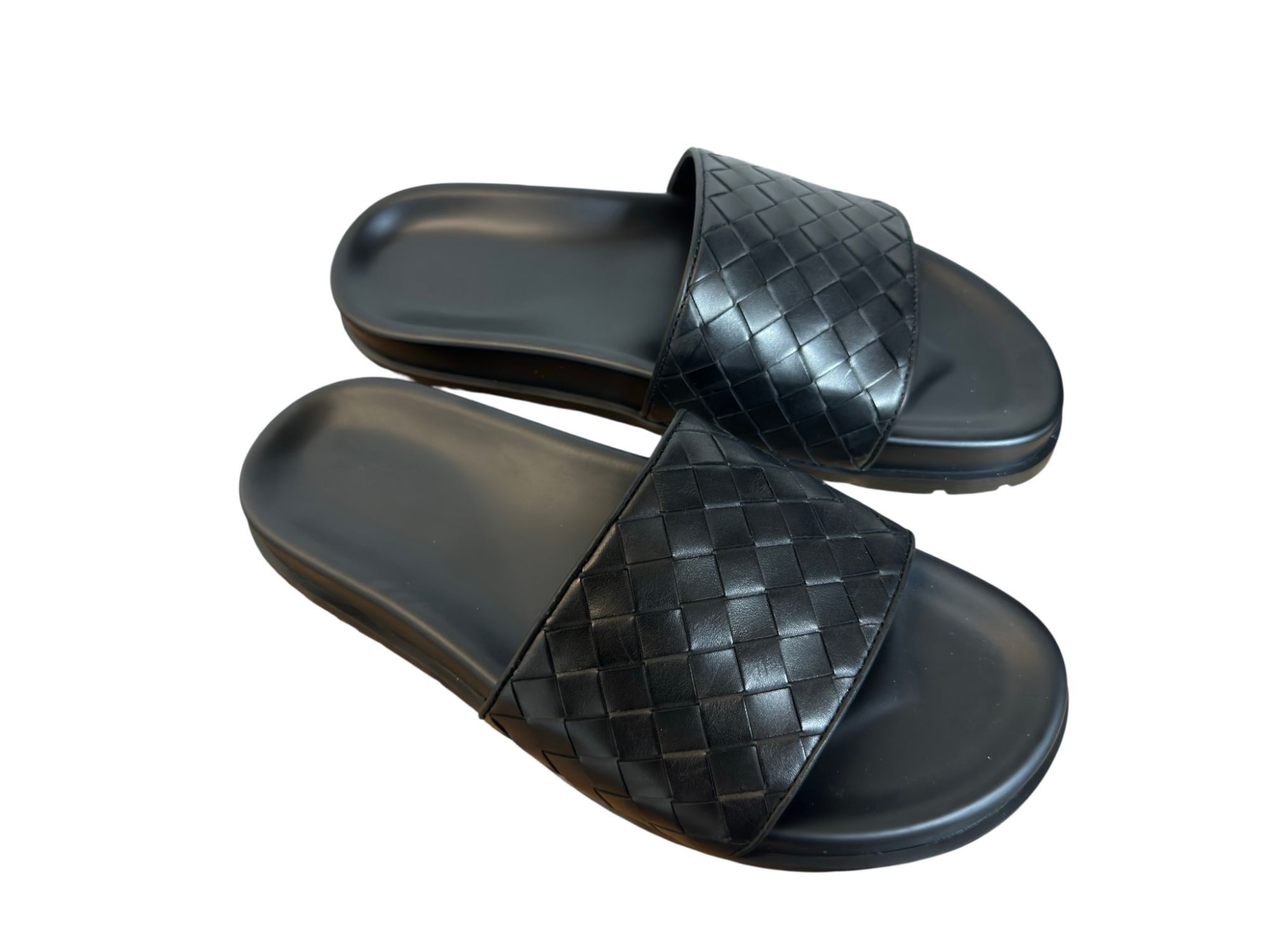 2025夏季一字拖H001男休闲百搭真皮凉鞋舒适