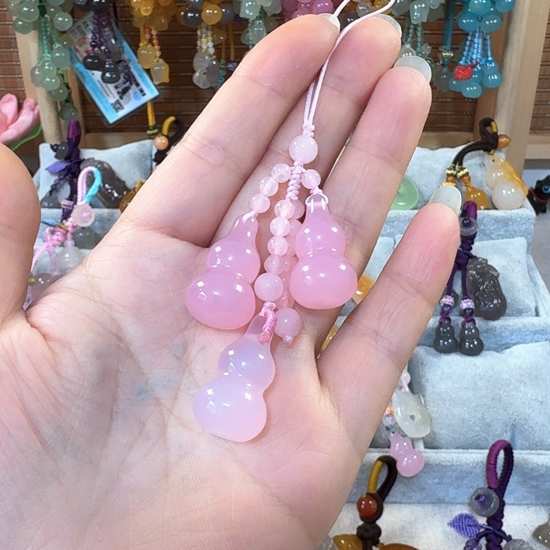 玛瑙/玉髓钥匙挂件未镶嵌