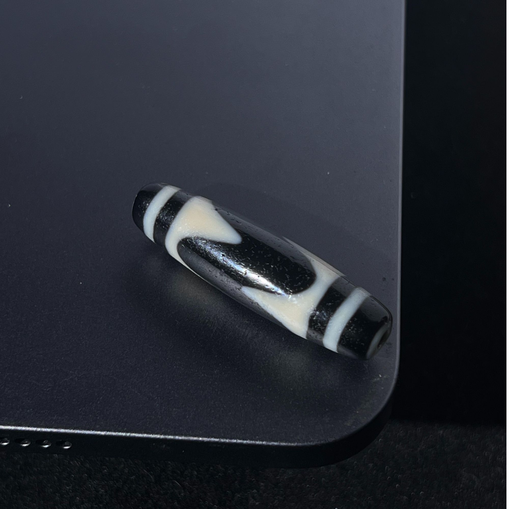 台湾曲贡手工虎牙玛瑙 单珠百搭