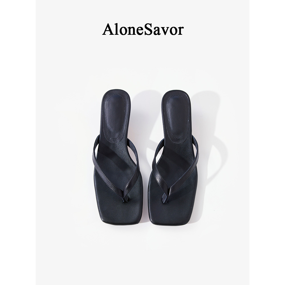 【ALONE SAVOR】法式凉拖夹脚人字拖鞋夏季外穿B114