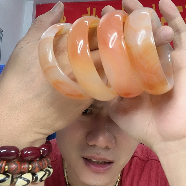 手镯玛瑙未镶嵌T50血灵芝多样发其一