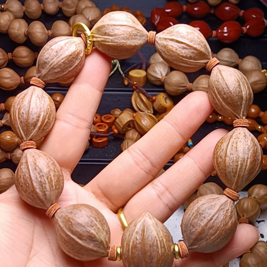 手串/手链橄榄核橄榄核手串铁核鸡血红四花2.0