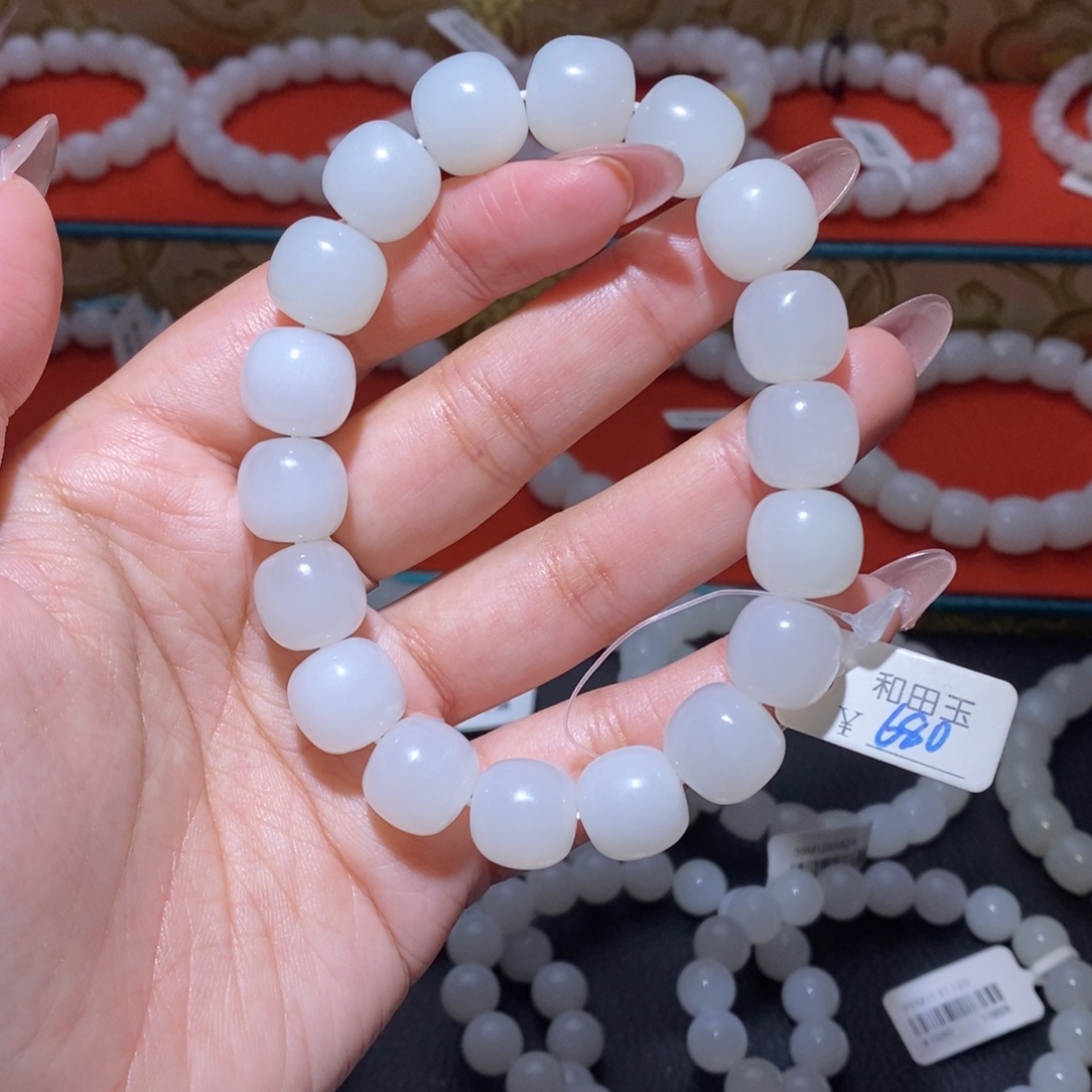 和田玉未镶嵌手链12.5老型