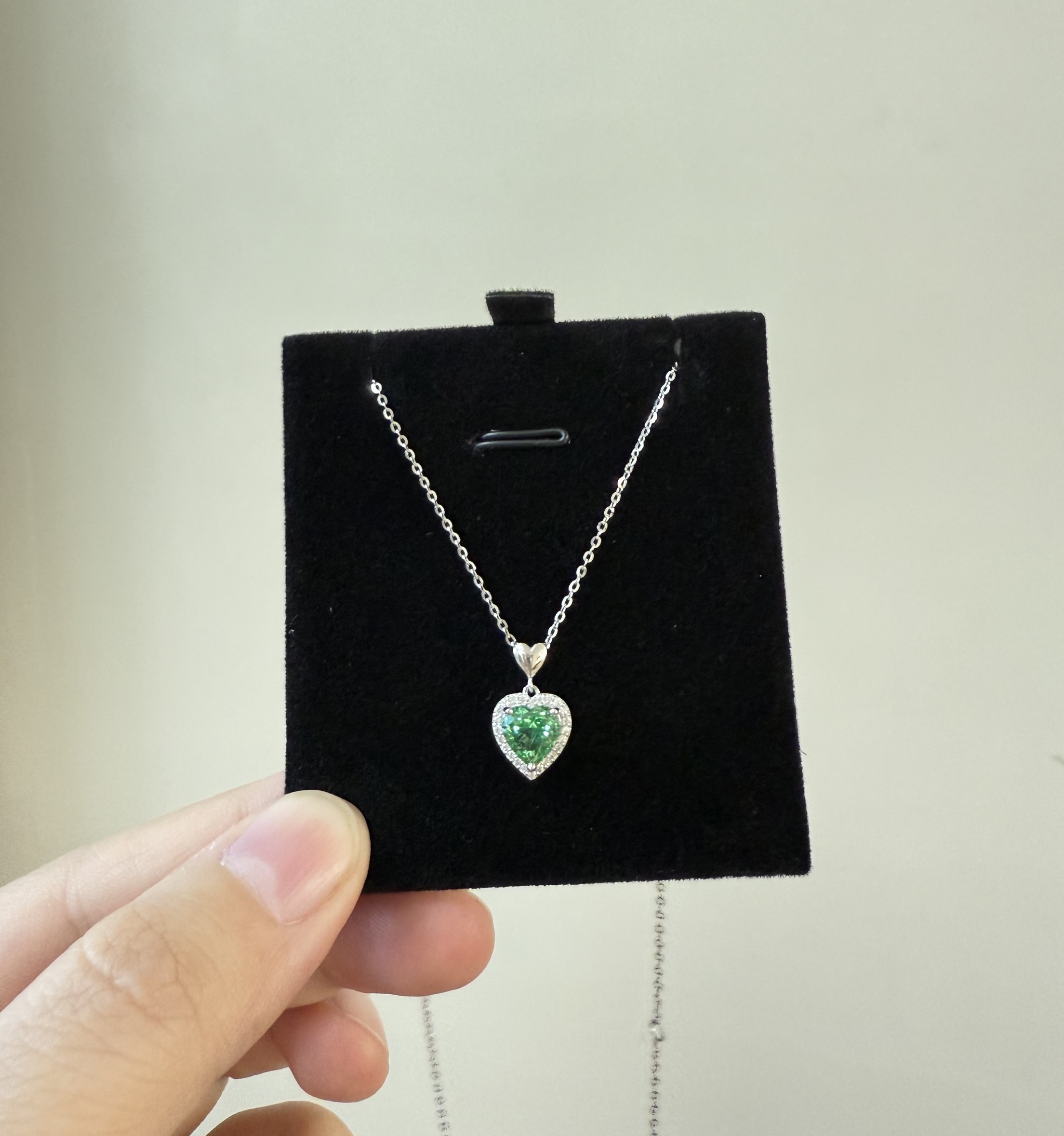 坠链均925银 S925纯银项链  蓝色