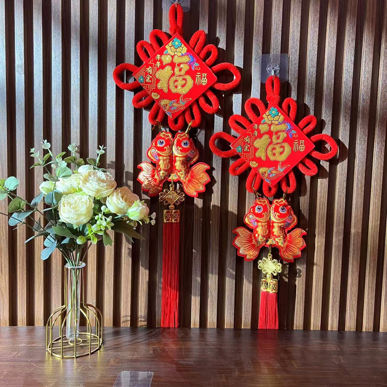 【赛里木湖】【高65cm宽22cm】福字中国结挂件新居挂饰新年装饰品