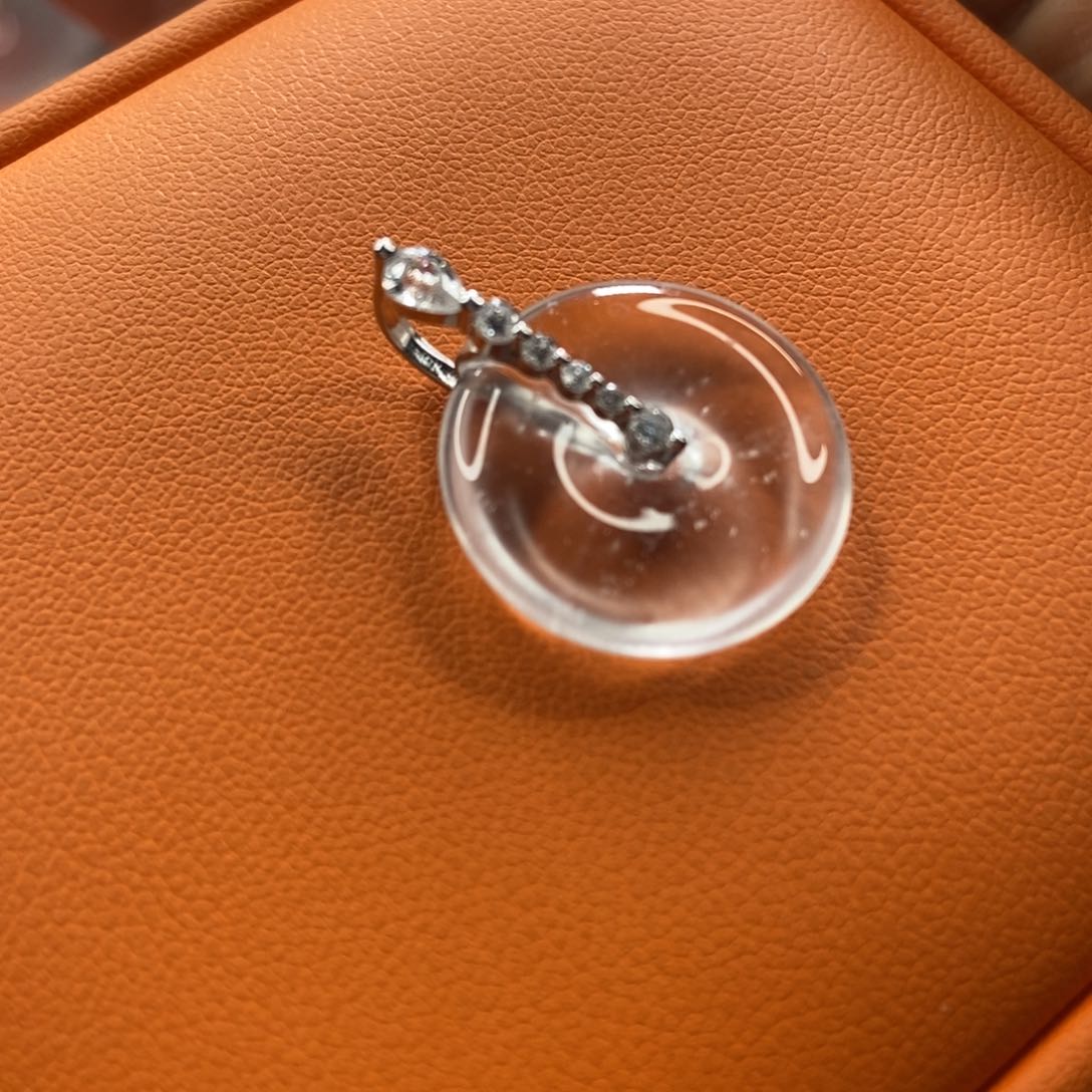 石英质玉颈饰银S925镶嵌