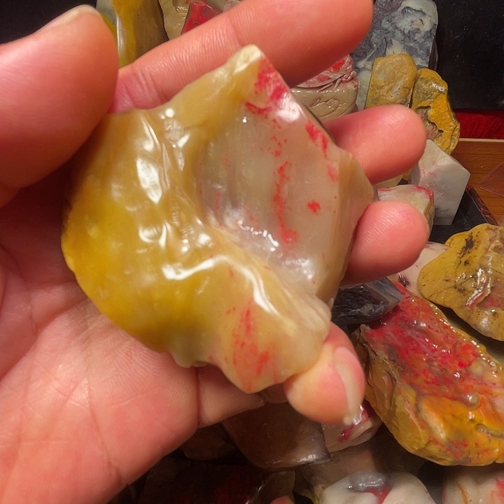 J***n昌化鸡血石昌化软玉鸡血原石