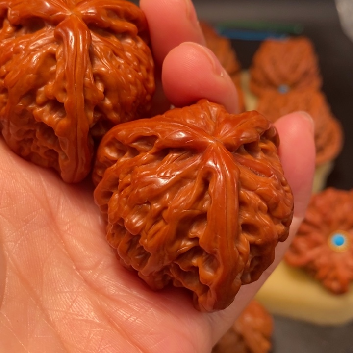 钍***！猴头核桃吊坠工艺核桃