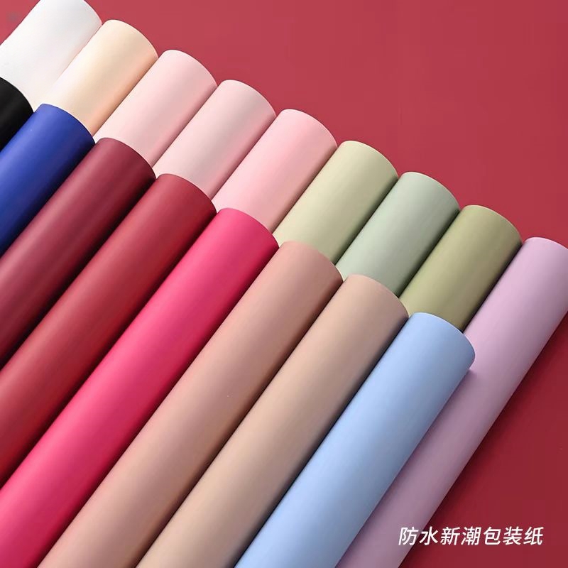 【1帮1】10包8丝防水新潮纸加厚韩风纸鲜花艺包装包花材料花店资材
