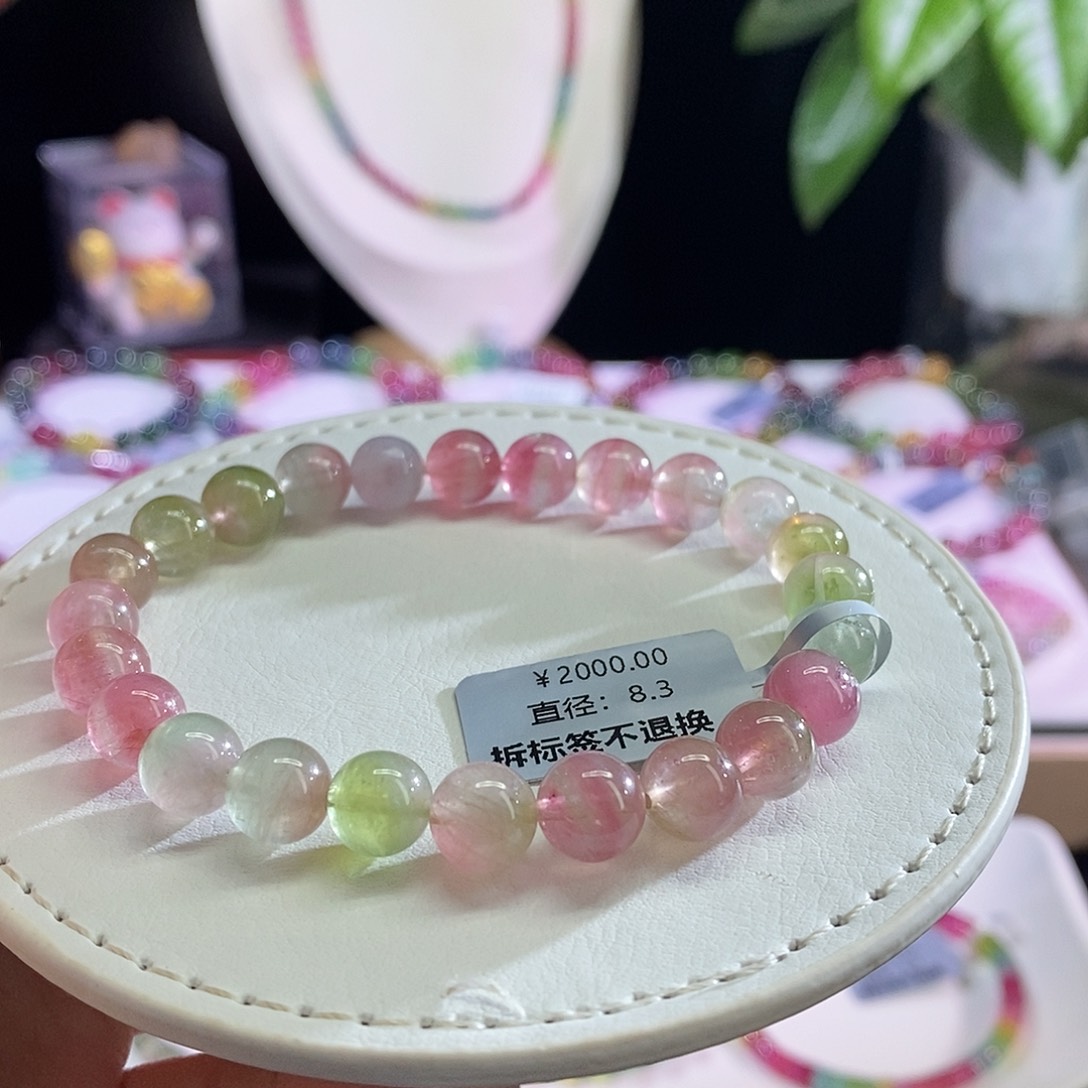 未镶嵌手链碧玺西瓜