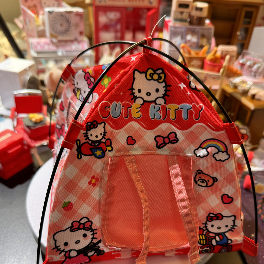 微缩露营帐蓬模型摆件儿童过家家玩具迷你家具装饰品